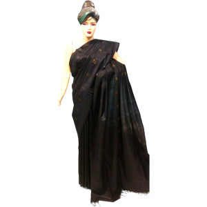 Handloom Beautiful Black Saree